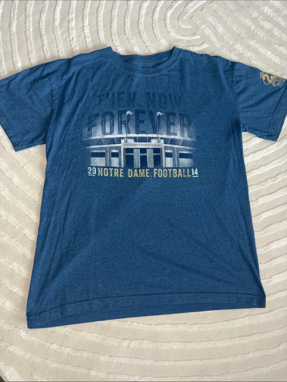 Men's Notre Dame Football Graphic Tee in Blue
